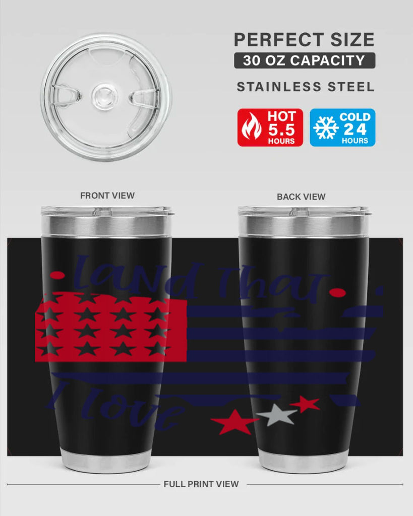 Land That I Love Style 158#- Fourt Of July- Tumbler