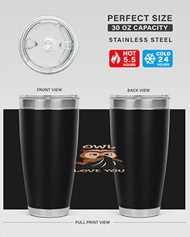 Owl Love You A TurtleRabbit 12#- owl- Tumblers