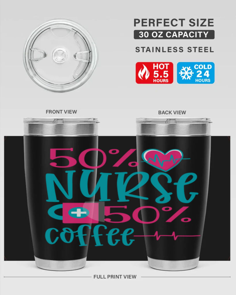Percent Nurse Percent Coffee Style 395#- nurse- tumbler