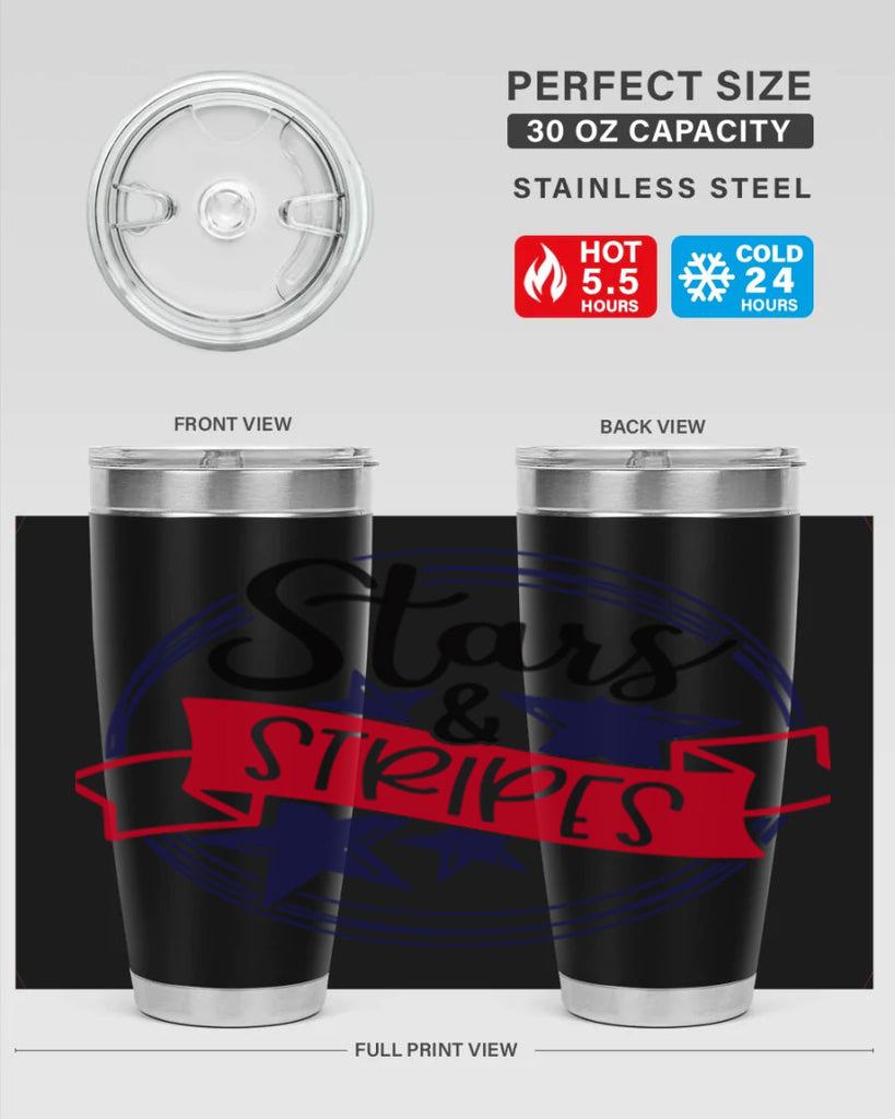 Stars StripeS Style 174#- Fourt Of July- Tumbler