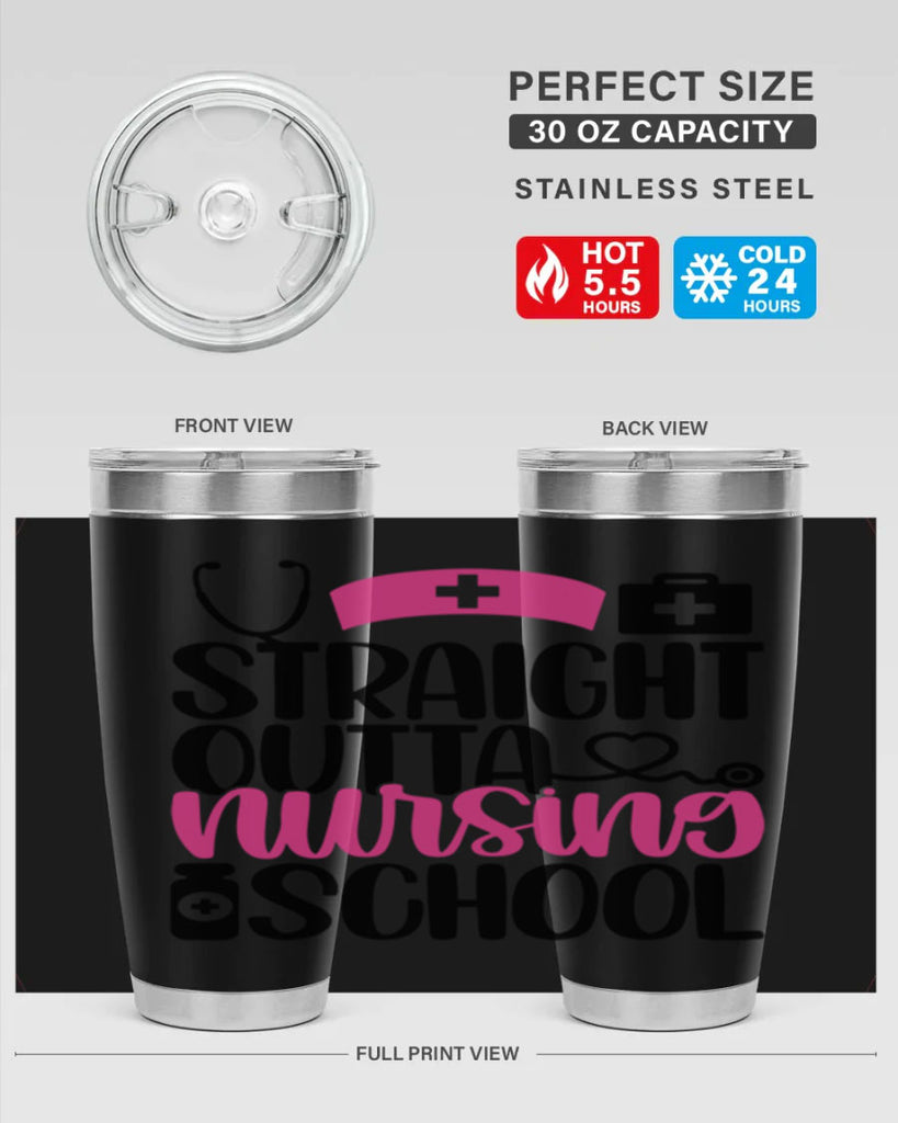 Straight Outta Nursing Style Style 26#- nurse- tumbler