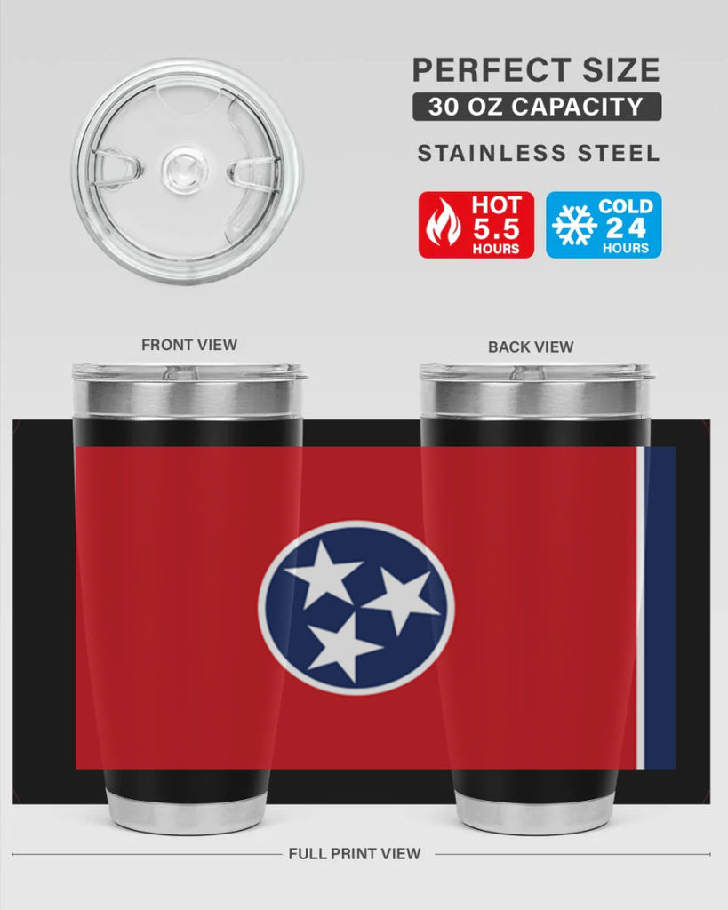Tennessee 10#- Us Flags- Tumbler