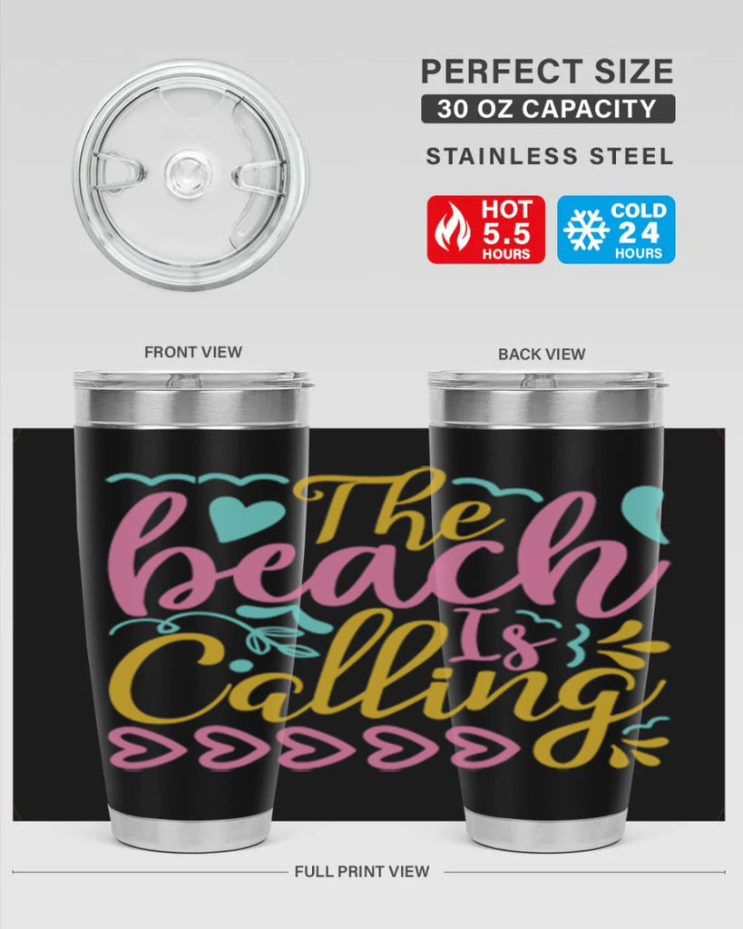 The beach is calling Style 1#- summer- Tumbler