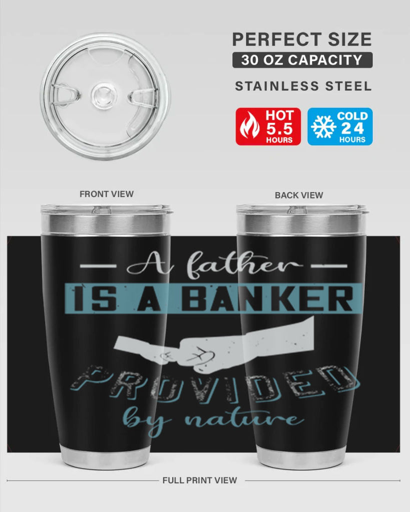 a father is a banker 168#- fathers day- Tumbler