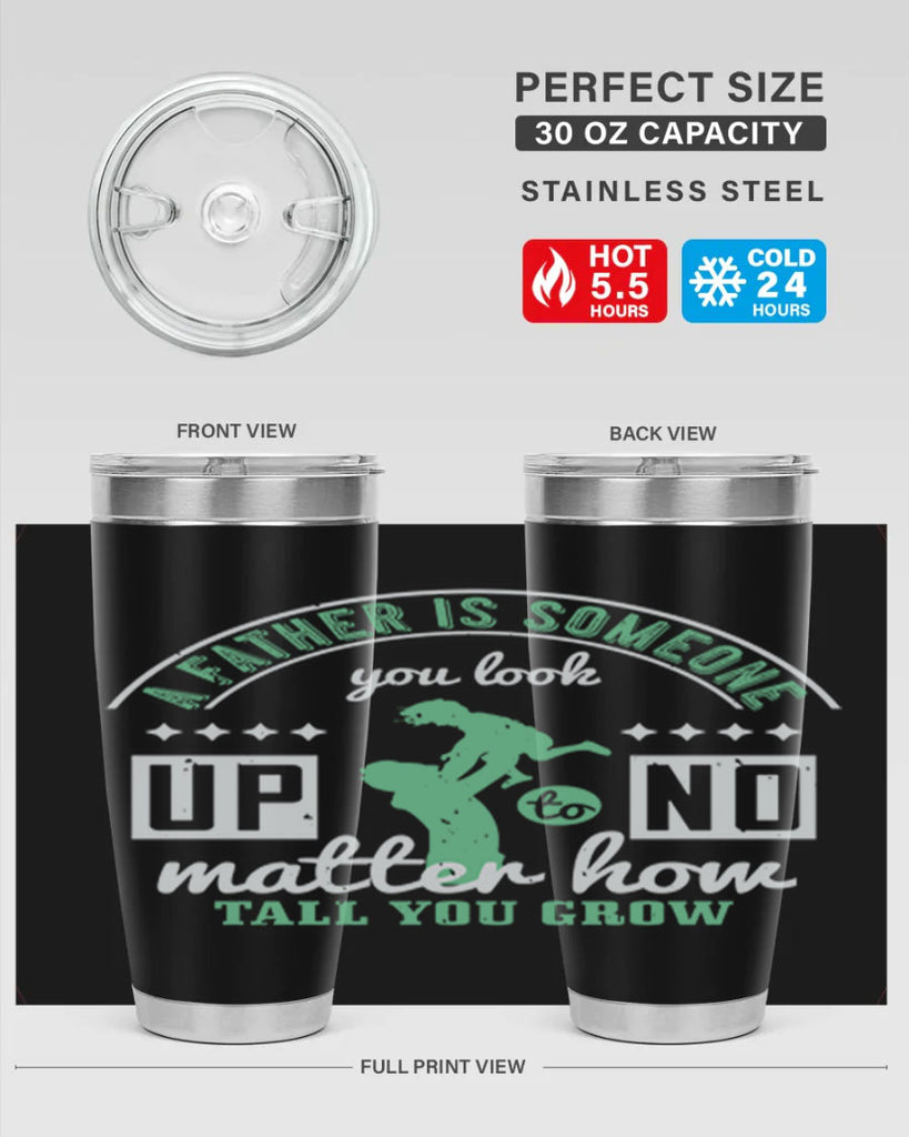 a father is someone 125#- fathers day- Tumbler