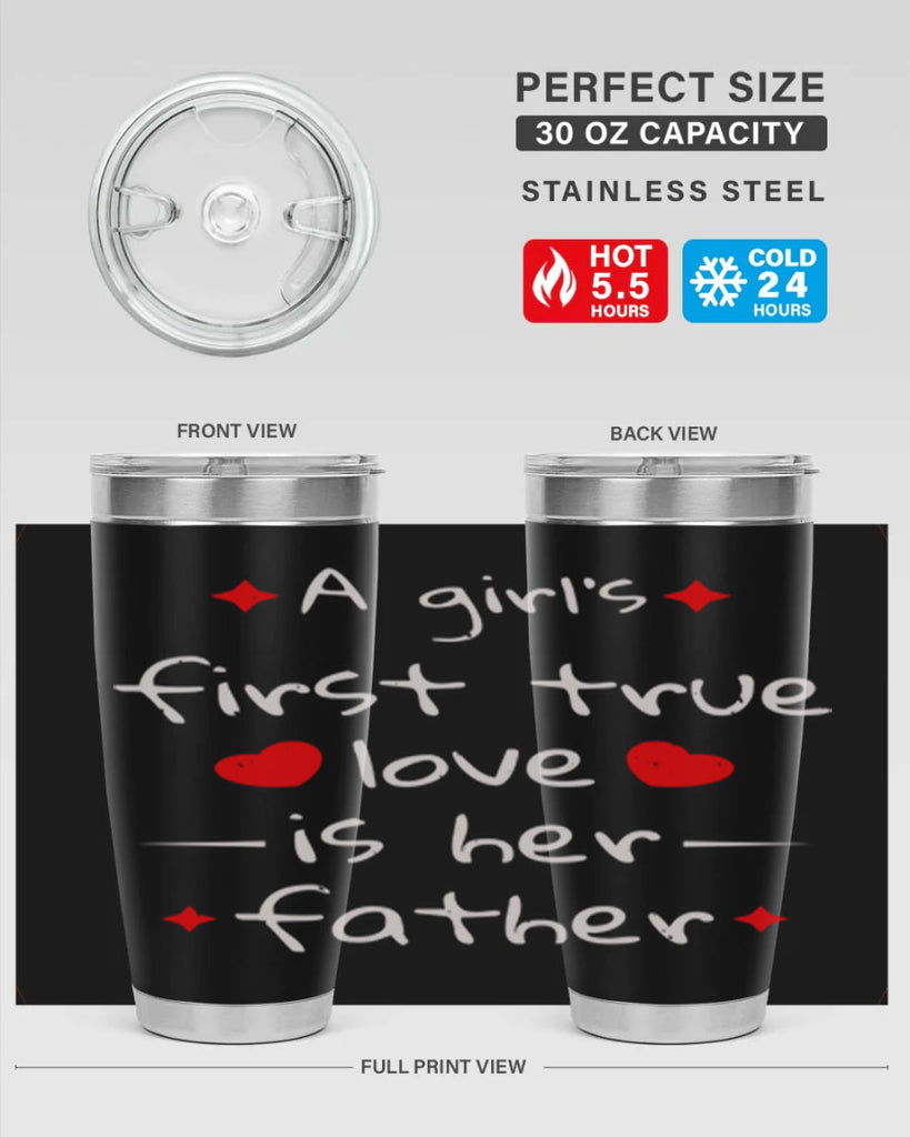 a girl’s first true 116#- fathers day- Tumbler