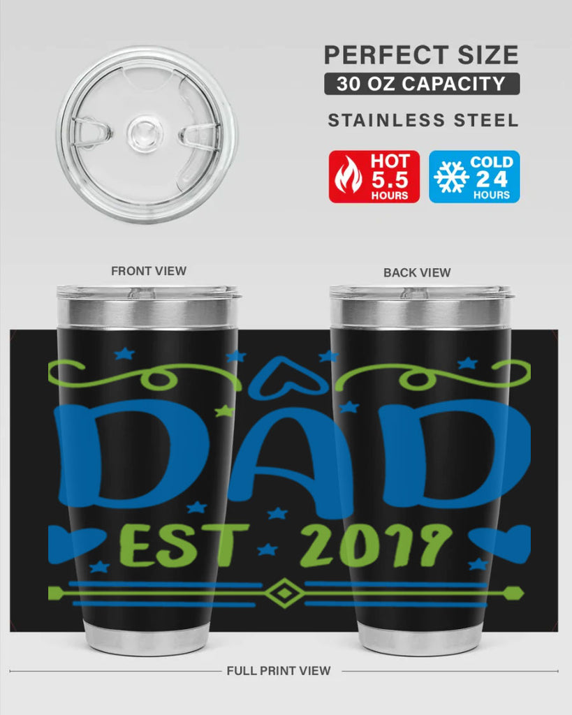 dad est 99#- fathers day- Tumbler