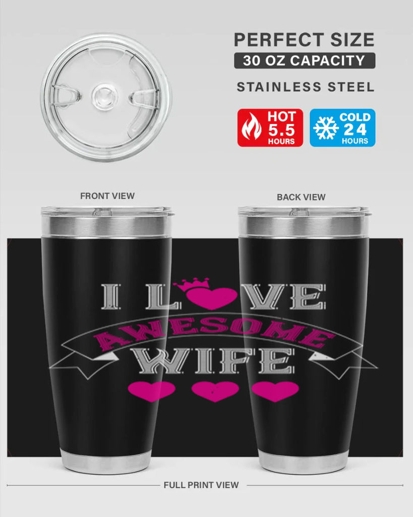 i love awesome wife 57#- valentines day- Tumbler
