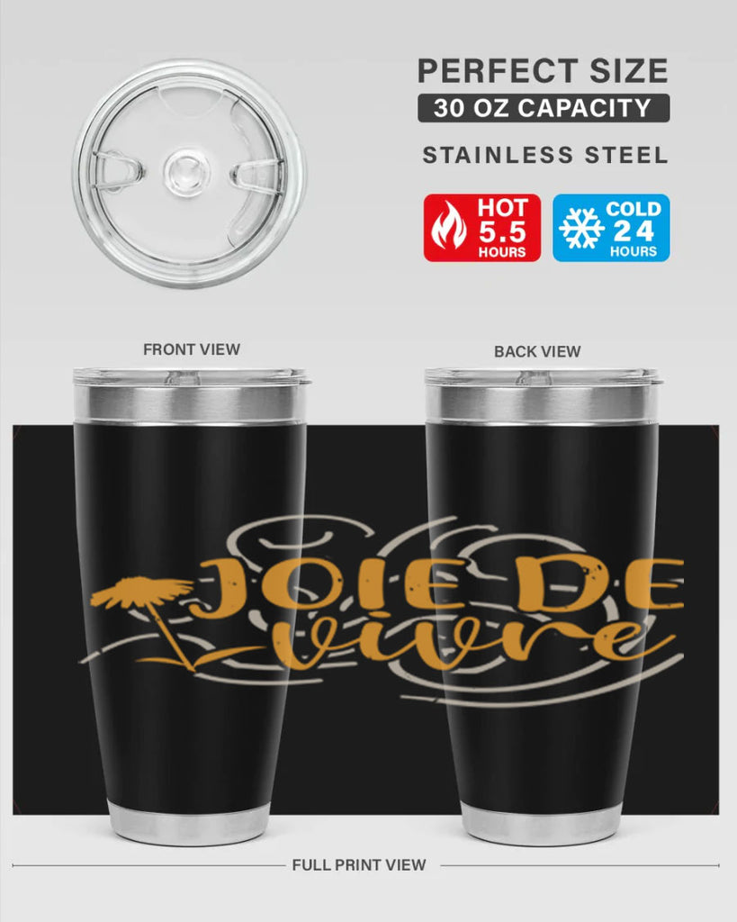 joie de vivre 57#- mardi gras- Tumbler