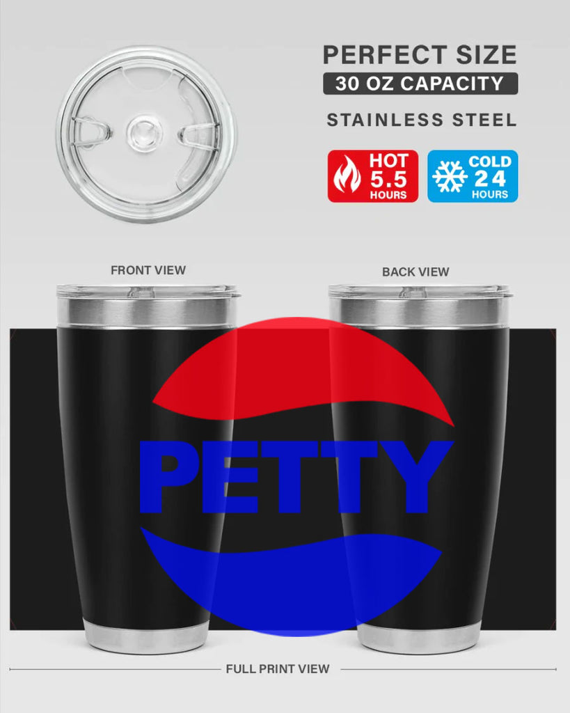 petty  pepsi 54#- black words phrases- Cotton Tank