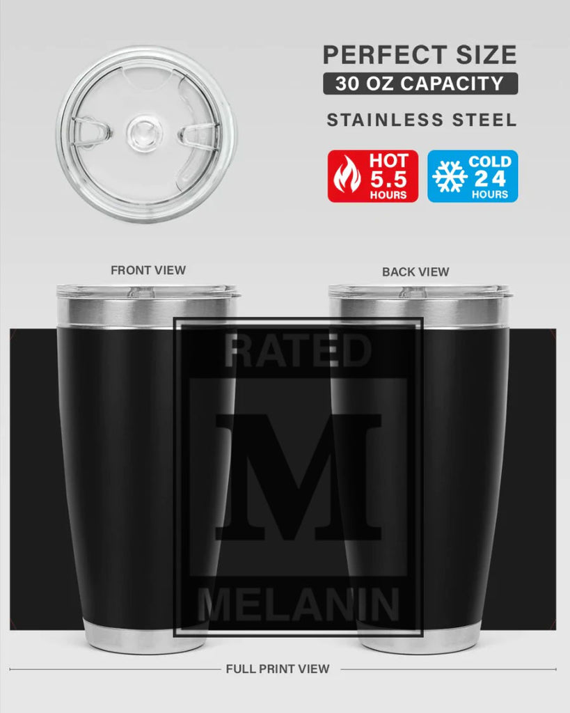 ratedm melanin 44#- black words phrases- Cotton Tank