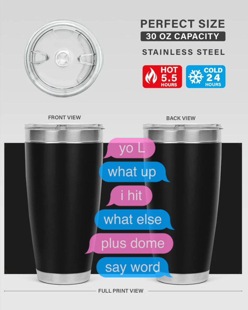 text conversation camron 23#- black words phrases- Cotton Tank