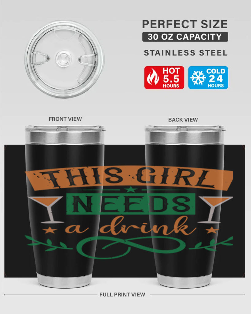 this girl needs a drink 1#- mardi gras- Tumbler