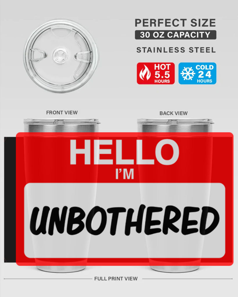 unbothered 14#- black words phrases- Cotton Tank