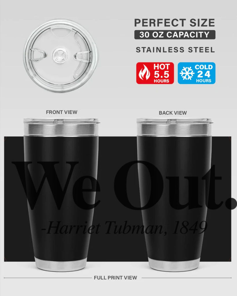 we out harriet tubman 12#- black words phrases- Cotton Tank