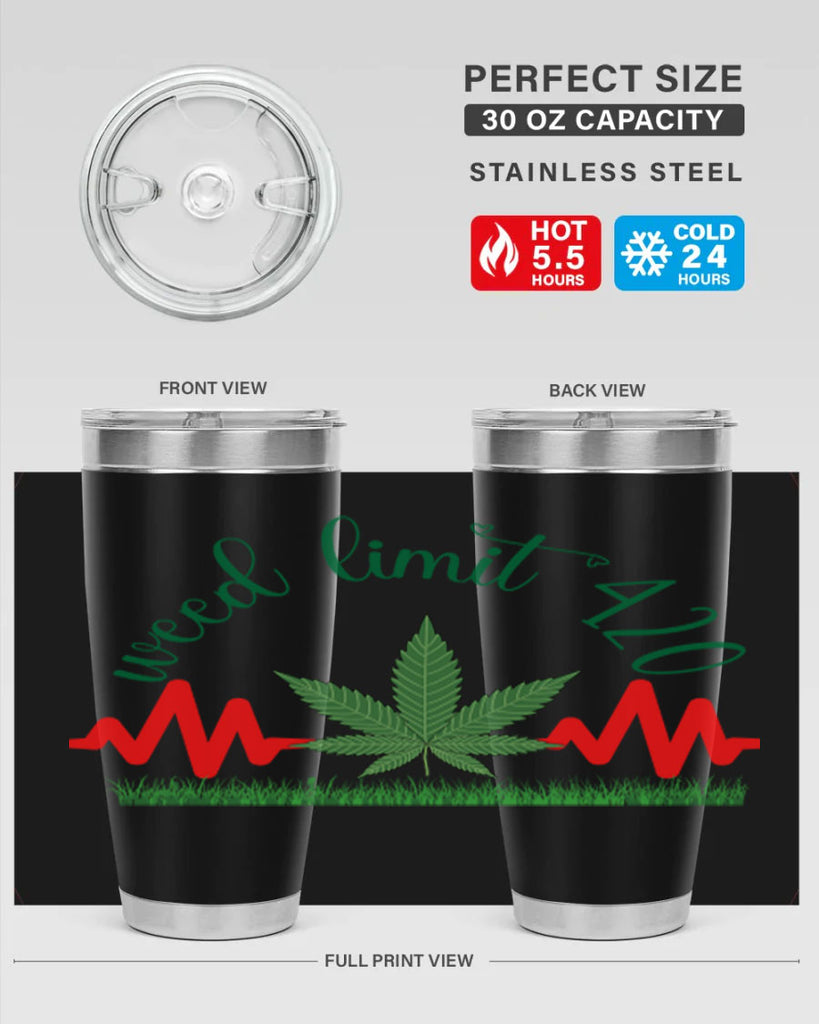 weed limit 420 cannabis hearbeat 291#- marijuana- Tumbler