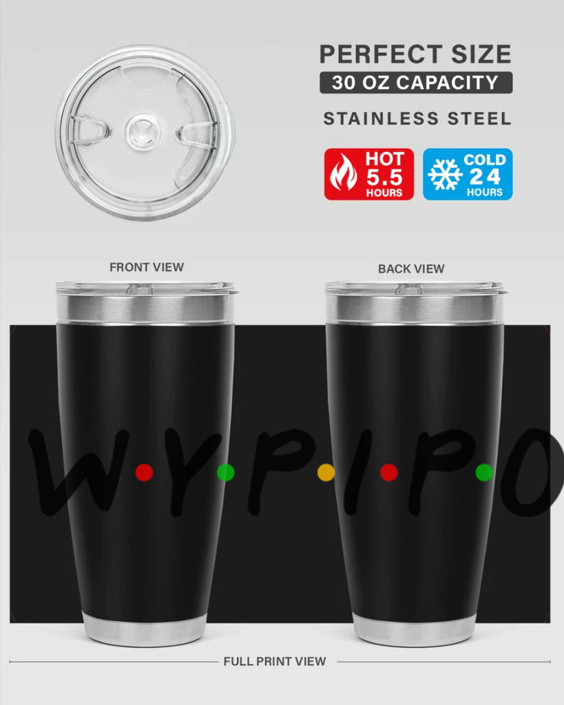 wypipo 7#- black words phrases- Cotton Tank