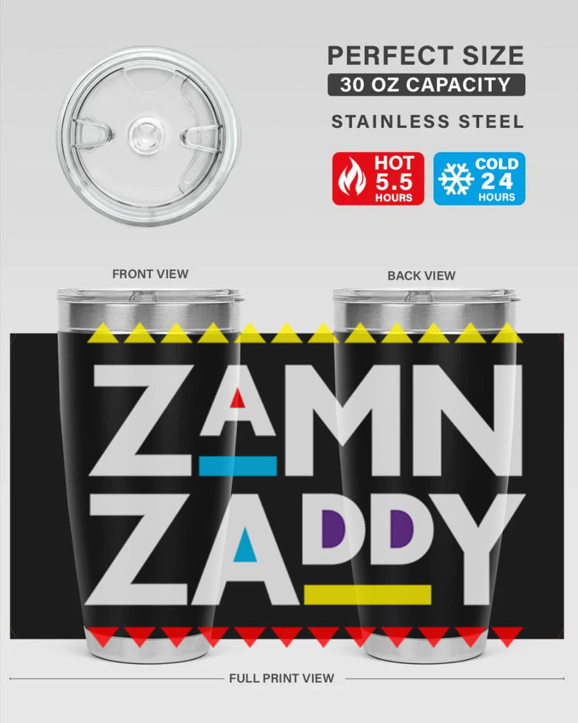 zamn zaddy 1#- black words phrases- Cotton Tank