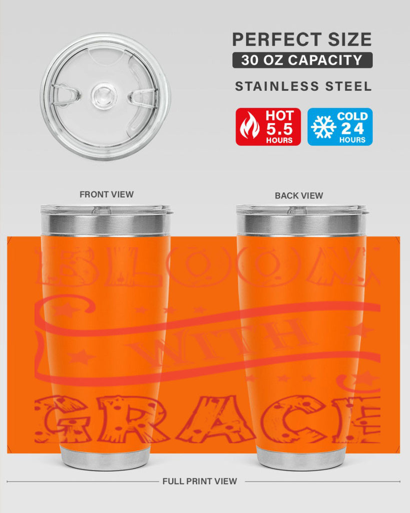 Bloom with grace  89#- spring- Tumbler
