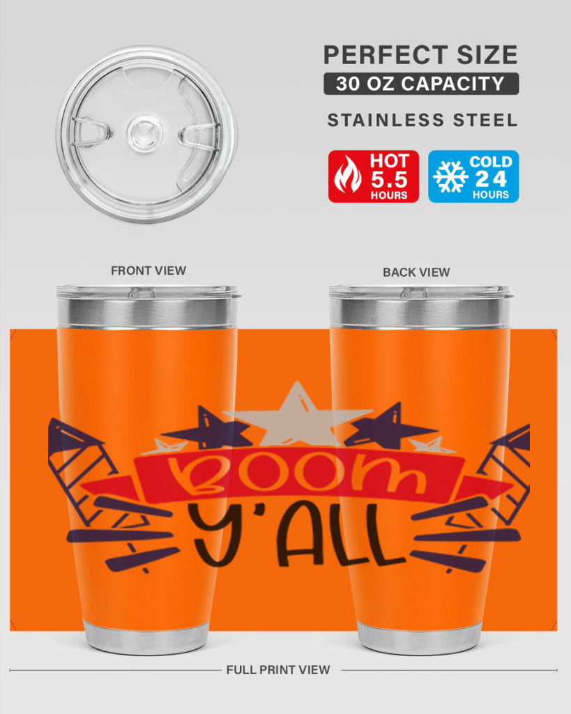 Boom Yall Style 146#- Fourt Of July- Tumbler