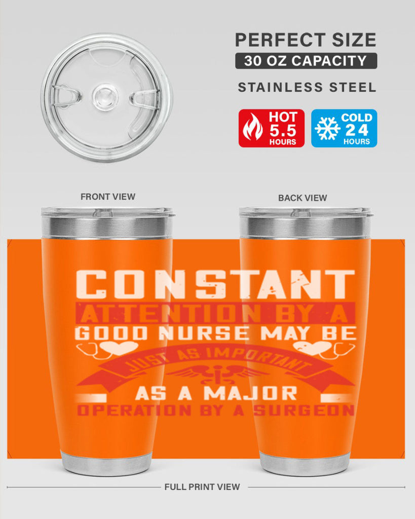 Constant attention by a good nurse may Style 408#- nurse- tumbler