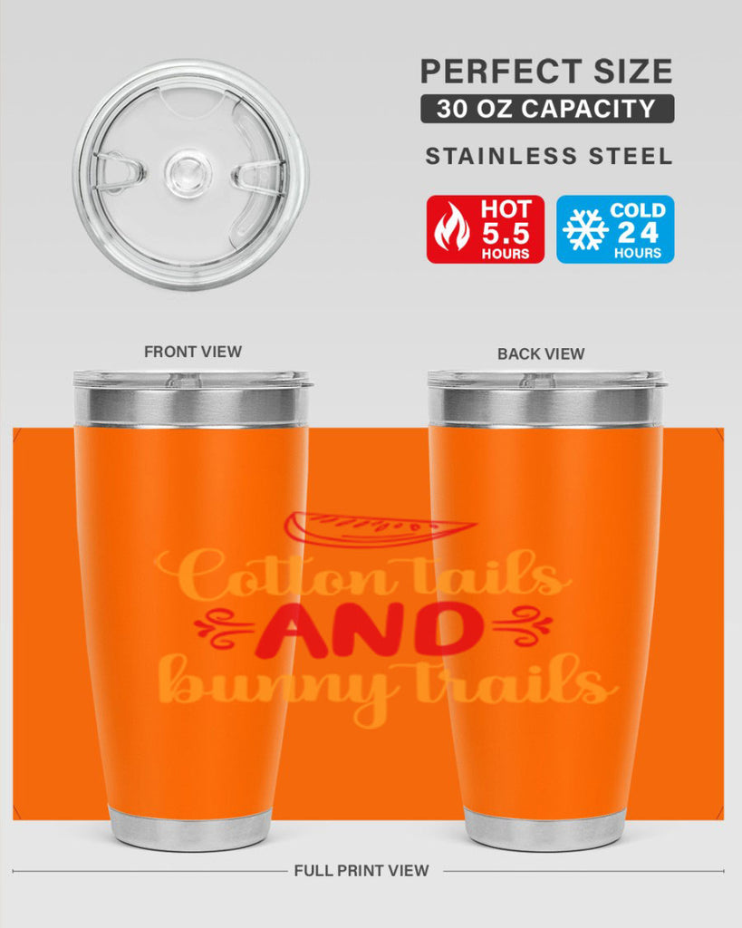 Cotton tails and bunny trails 111#- spring- Tumbler