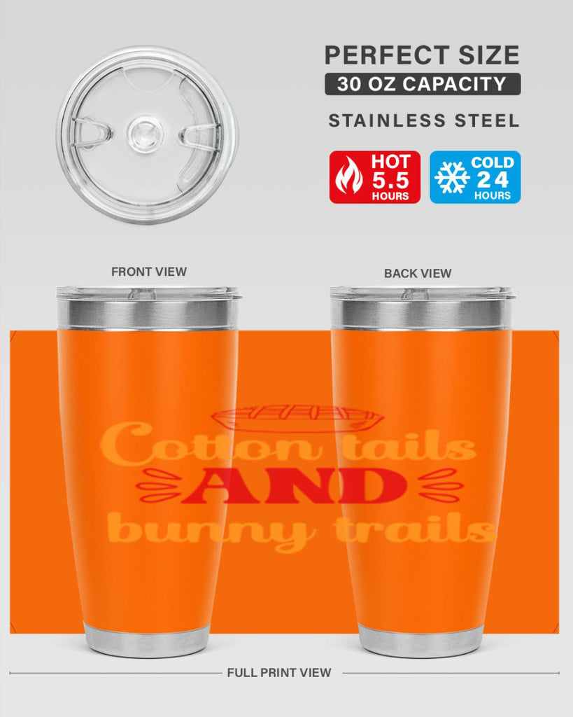 Cotton tails and bunny trails 112#- spring- Tumbler