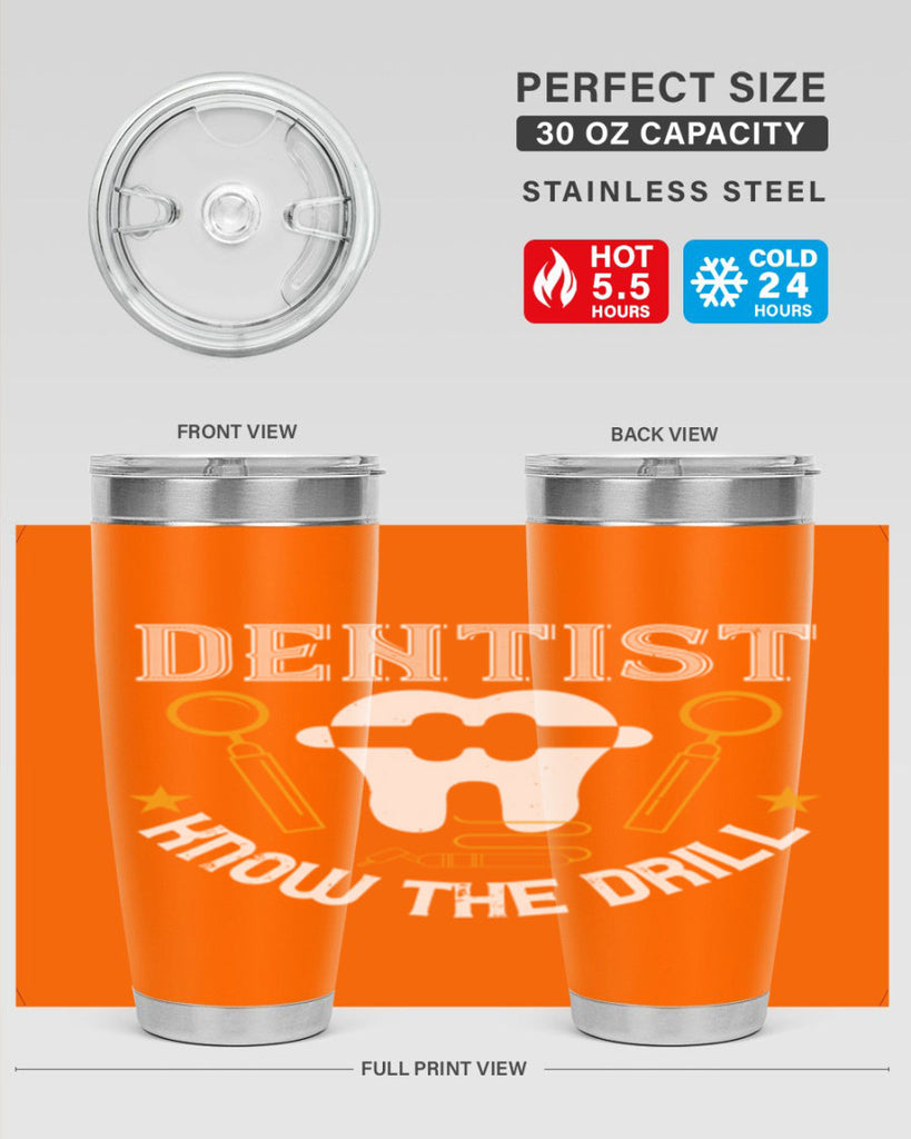 Dentist know the drill Style 46#- dentist- tumbler