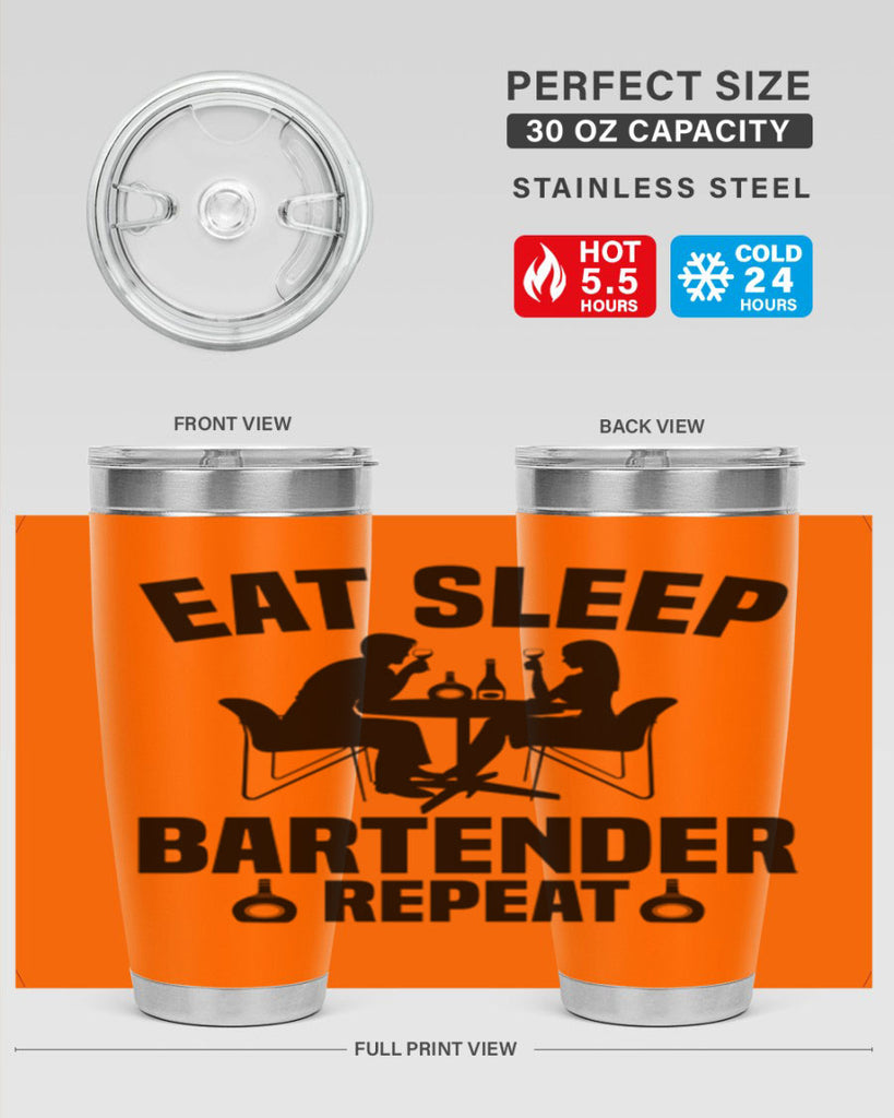 Eat sleep Style 3#- bartender- tumbler