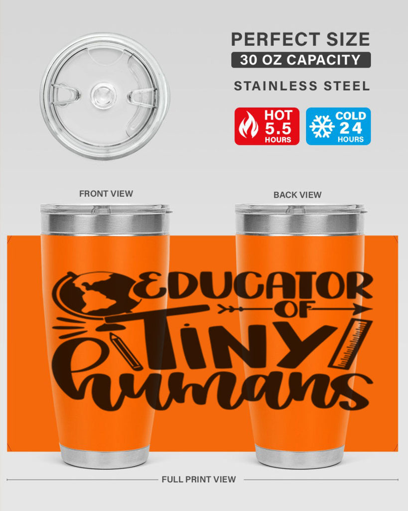 Educator Of Tiny Humans Style 75#- teacher- tumbler