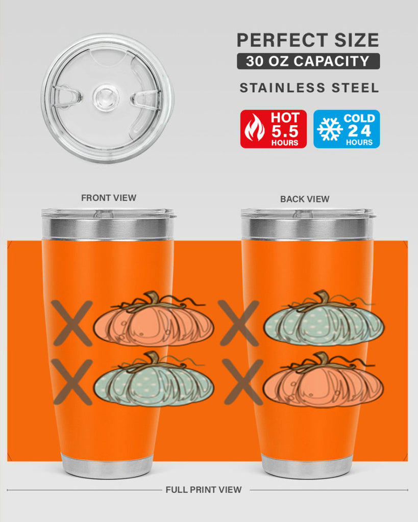 Fall Pumpkin XOXO 129#- fall- Tumbler