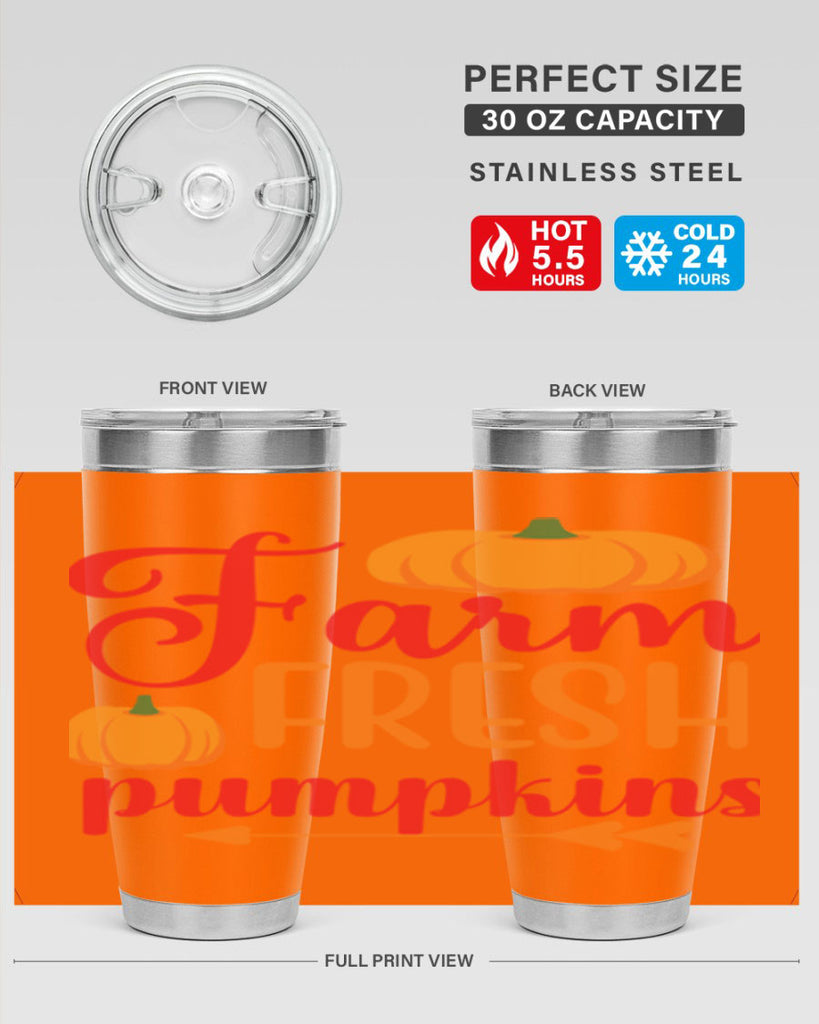 FarmFreshPumpkins 177#- fall- Tumbler