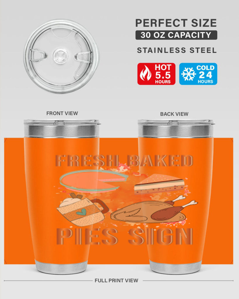 Fresh Baked Pies Sign 187#- fall- Tumbler