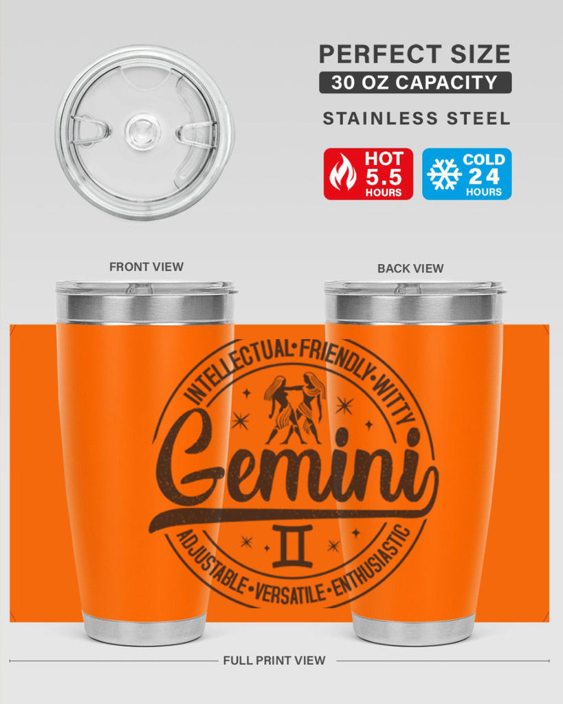 Gemini 225#- zodiac- Tumbler