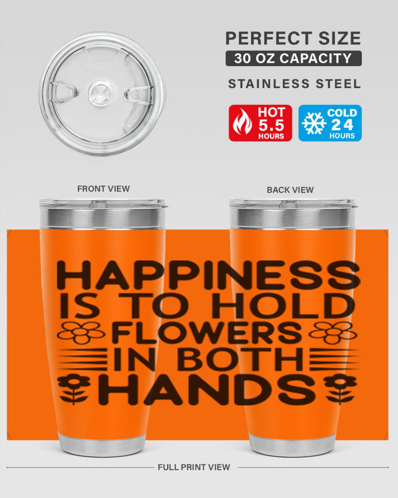 Happiness is to hold flowers 154#- spring- Tumbler