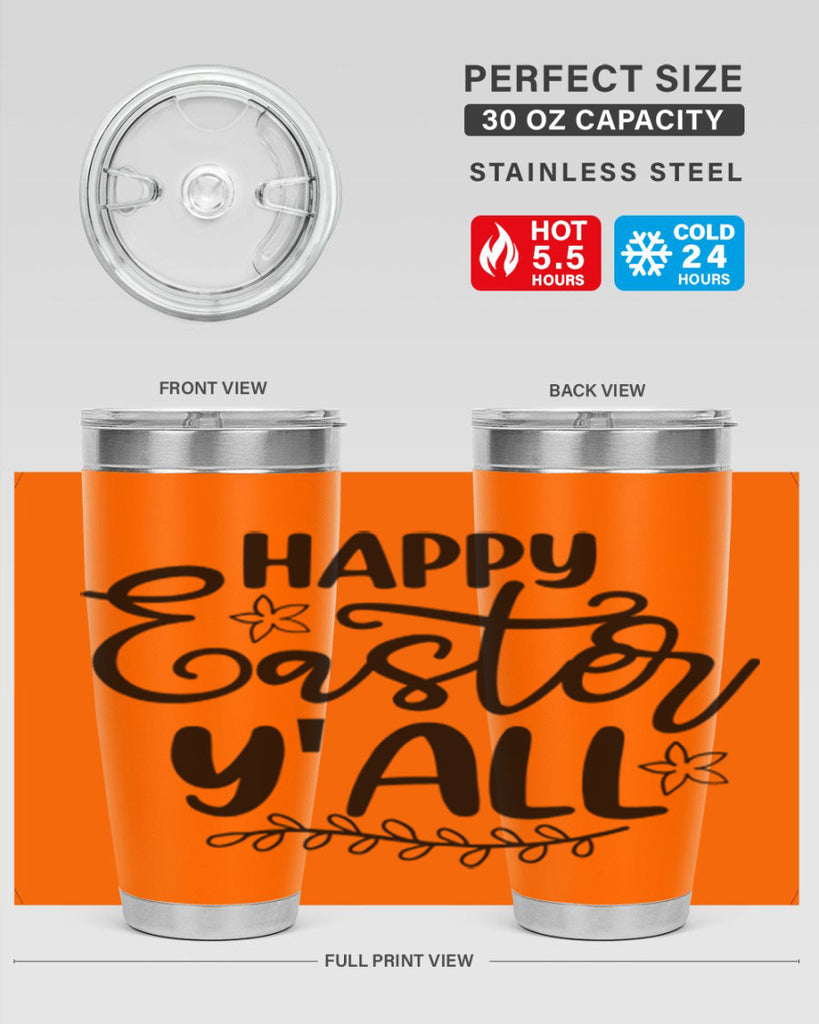 Happy easter yall  177#- spring- Tumbler
