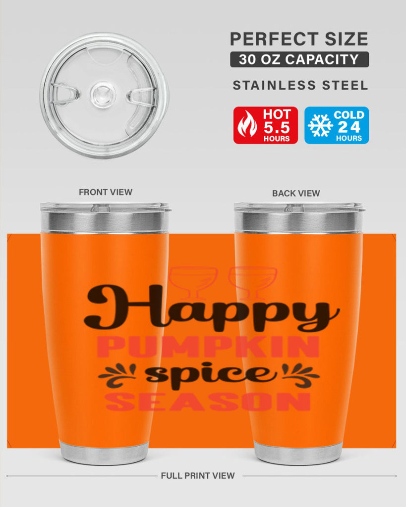 Happy pumpkin spice season 244#- fall- Tumbler