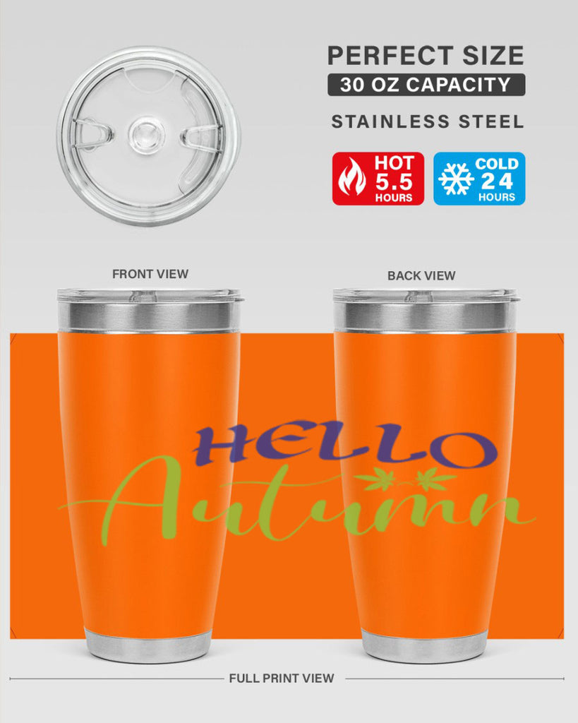 Hello Autumn 271#- fall- Tumbler