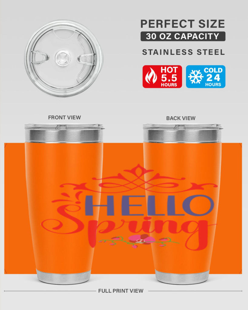 Hello Spring 211#- spring- Tumbler