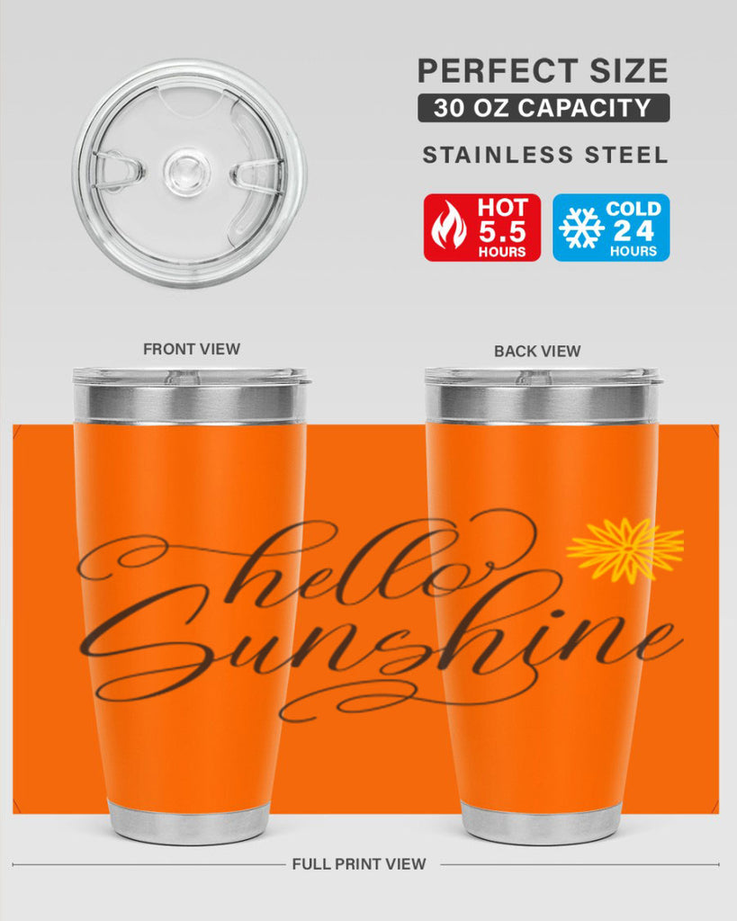 Hello Spring Lettering201#- spring- Tumbler