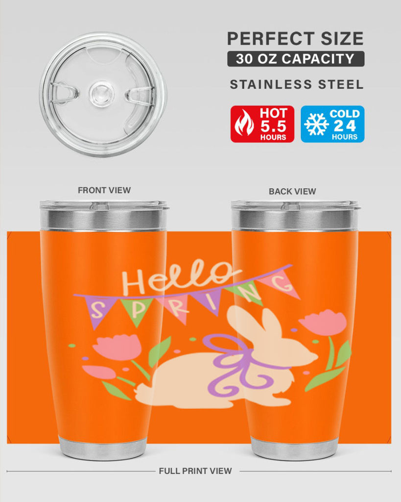 Hello spring bunny193#- spring- Tumbler