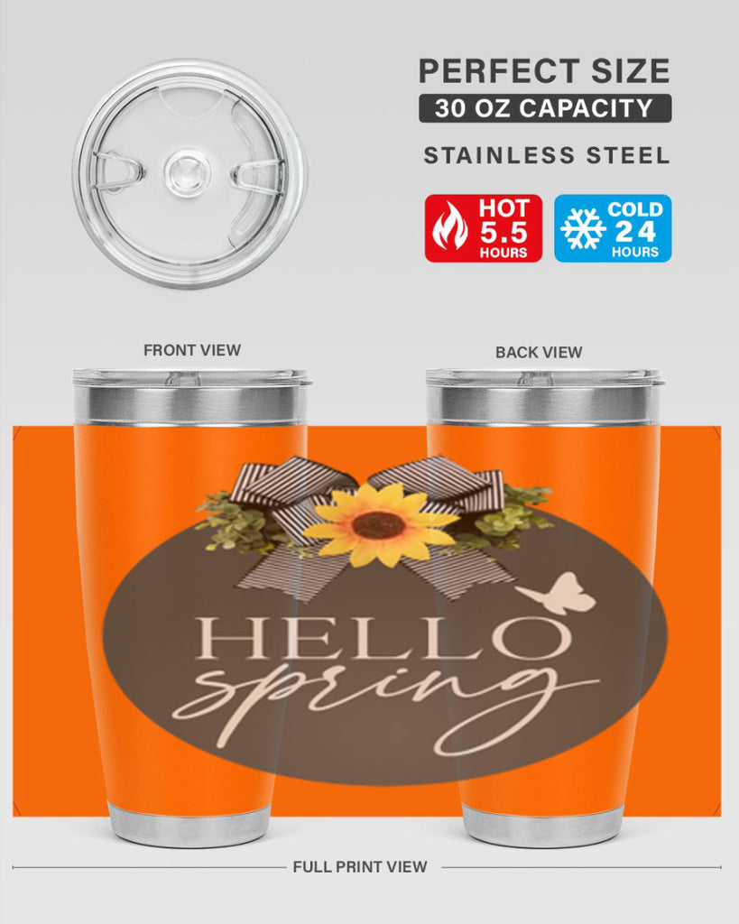 Hello spring butterfly Mockup194#- spring- Tumbler