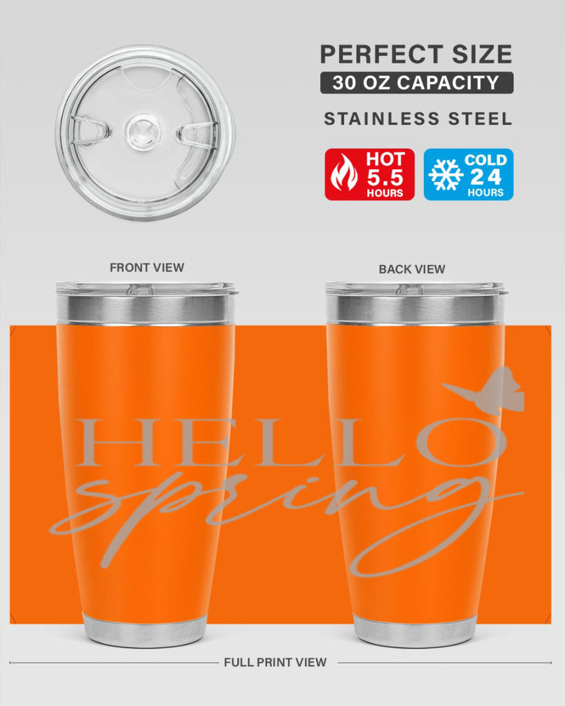 Hello spring butterfly195#- spring- Tumbler