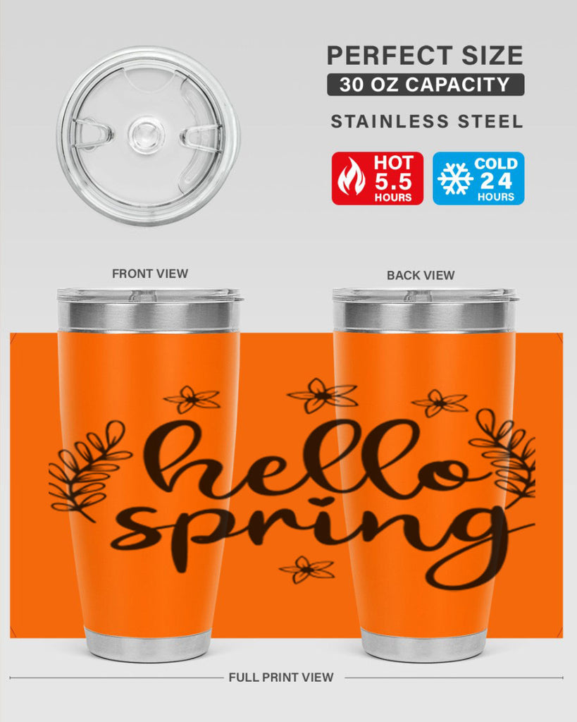 Hello spring design  221#- spring- Tumbler