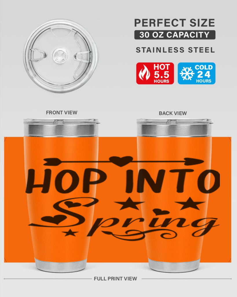 Hop into Spring 249#- spring- Tumbler