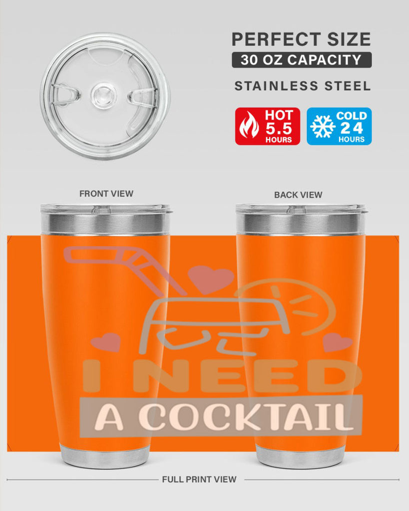 I Need A Cocktail 107#- fashion- Cotton Tank