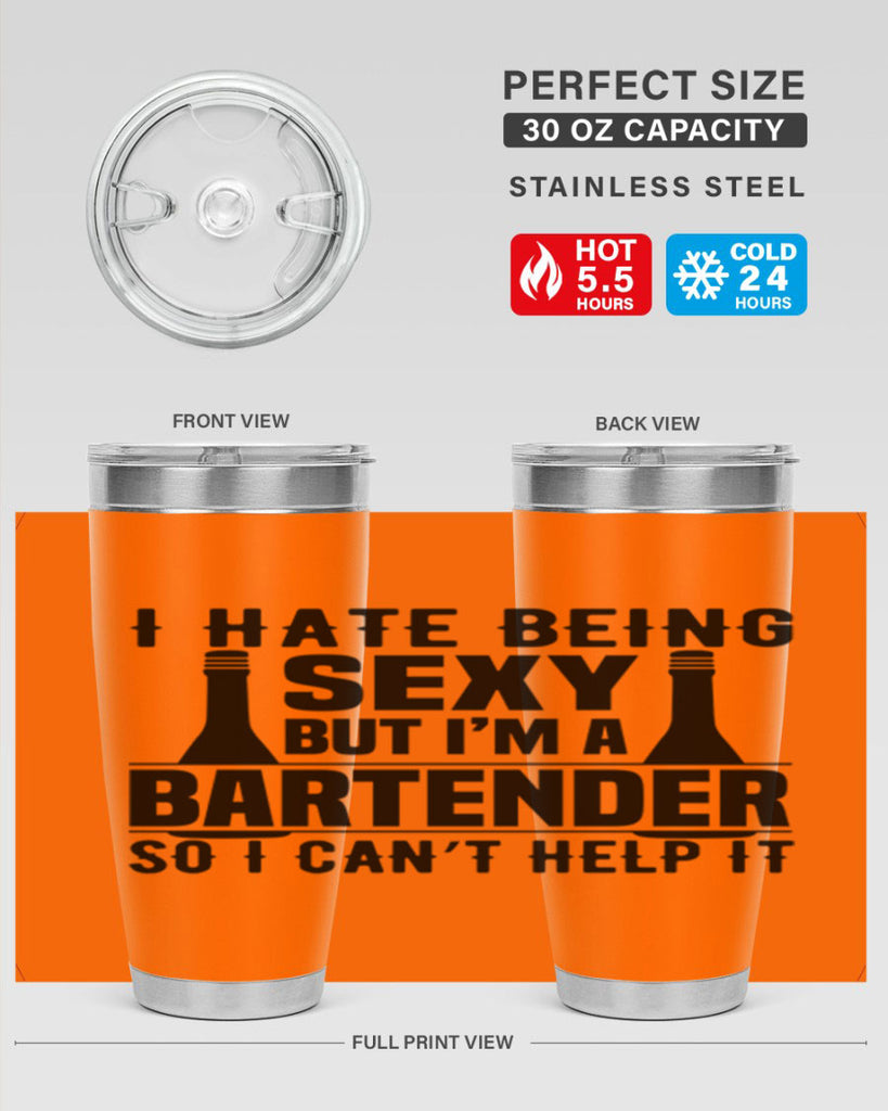 I hate being Style 1#- bartender- tumbler