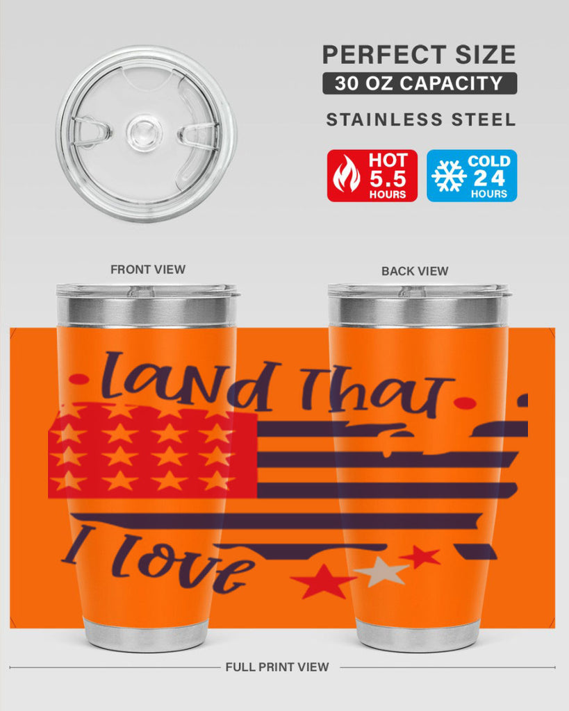 Land That I Love Style 158#- Fourt Of July- Tumbler