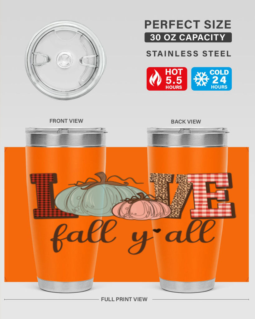 Love Fall Yall 409#- fall- Tumbler