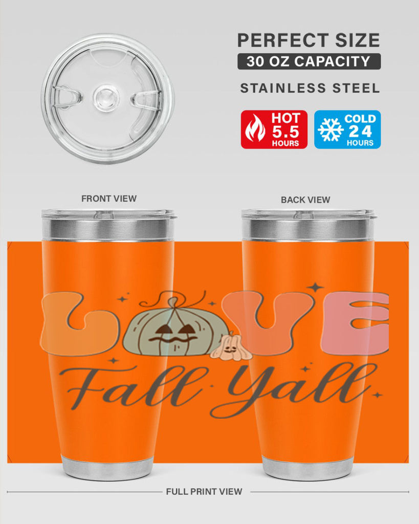 Love Fall Yall 413#- fall- Tumbler
